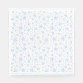 SERVIETTE EN PAPIER NAPKINS DE PAPIER EN ÉTOILES BLEUES (Devant)
