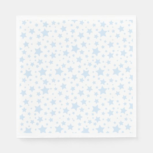 SERVIETTE EN PAPIER NAPKINS DE PAPIER EN ÉTOILES BLEUES (Devant)