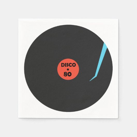 Serviette En Papier Napkins Disco Music Party (Devant)