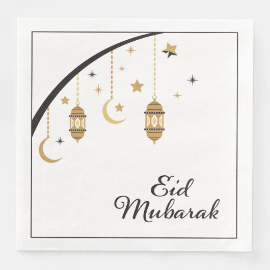 Serviette En Papier Napkins Eid (Devant)
