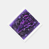 Serviette En Papier Napkins Eléphant Violet (Coin)