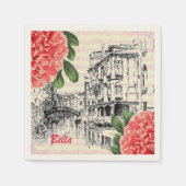 Serviette En Papier Napkins en papier Bella Italie (Devant)