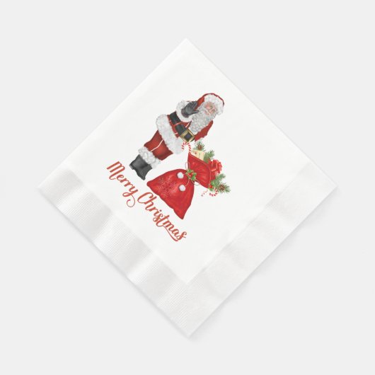 Serviette En Papier Napkins en papier de Noël du Père Noël (Coin)