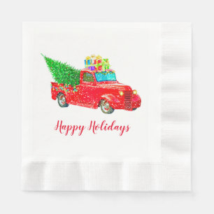 Serviette En Papier Napkins en papier de vacances