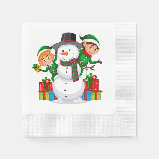 Serviette En Papier Napkins en papier de vacances (Devant)