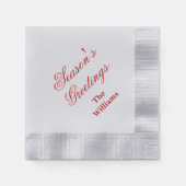 Serviette En Papier Napkins en papier de vacances (Devant)