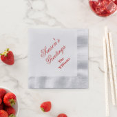 Serviette En Papier Napkins en papier de vacances (En situation)