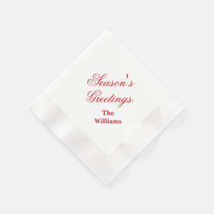 Serviette En Papier Napkins en papier de vacances