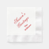 Serviette En Papier Napkins en papier de vacances (Devant)