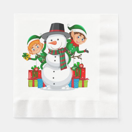 Serviette En Papier Napkins en papier de vacances (Devant)