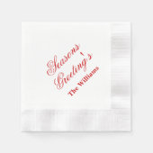Serviette En Papier Napkins en papier de vacances (Devant)