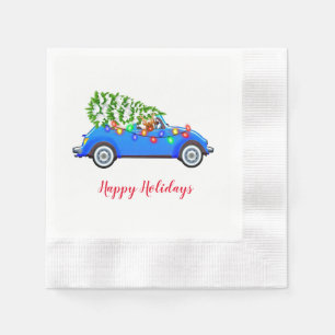 Serviette En Papier Napkins en papier de vacances