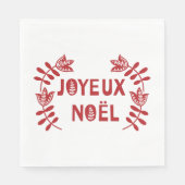 Serviette En Papier Napkins en papier Joyeux Noel (Devant)