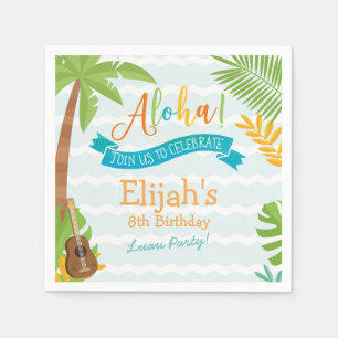 Serviette En Papier Napkins en papier Luau