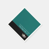 Serviette En Papier Napkins en papier peint en argent Miss America (Coin)