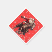 Serviette En Papier Napkins en papier Père Noël occidental (Coin)