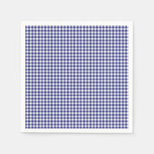 Serviette En Papier NAPKINS En vichy PAPIER Bleu-Blanc (Devant)