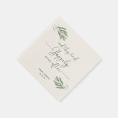 Serviette En Papier Napkins Feuille en olive (Coin)