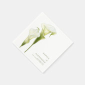 Serviette En Papier Napkins for a Modern Wedding.  (Coin)