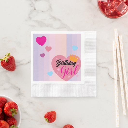 Serviette En Papier Napkins for birthdays (En situation)