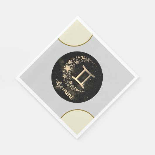 Serviette En Papier Napkins Gemini Party (Coin)