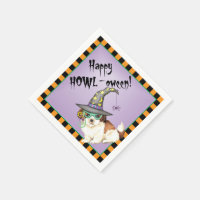 Napkins Halloween Shih Tzu