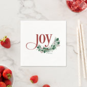 Serviette En Papier Napkins Holiday Joy (En situation)