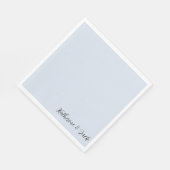 Serviette En Papier Napkins Icy Blue Custom (Coin)