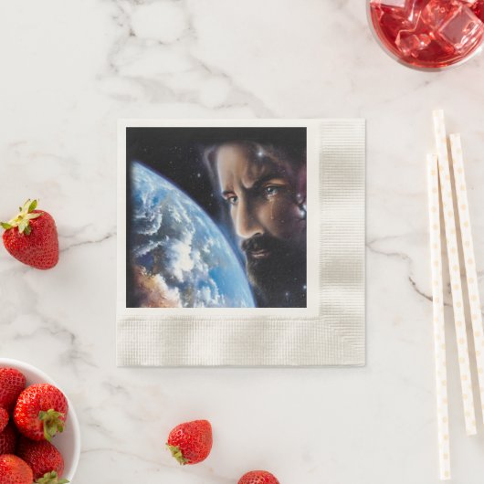 Serviette En Papier Napkins Jesus (En situation)