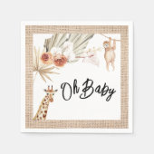 Serviette En Papier Napkins Jungle Party (Devant)