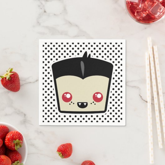 Serviette En Papier Napkins Kawaii Dracula (En situation)