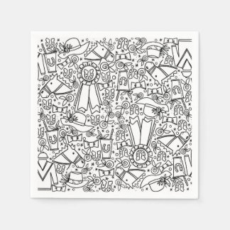 Serviette En Papier Napkins Kentucky Derby Party