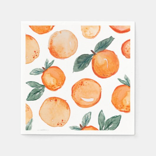 Serviette En Papier Napkins Little Cutie Clementine Party (Devant)