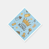 Serviette En Papier Napkins Little King Baby shower (Coin)