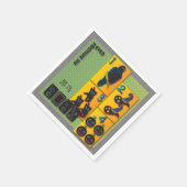 Serviette En Papier Napkins Mah Jongg Halloween (Coin)