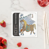 Serviette En Papier Napkins Mah Jongg Horse (En situation)