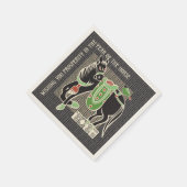 Serviette En Papier Napkins Mah Jongg Horse (Coin)