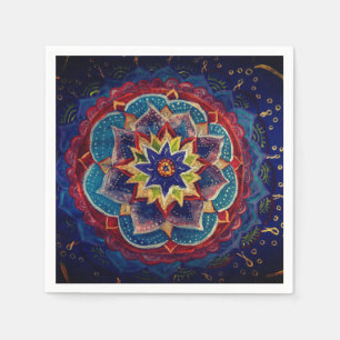 Serviette En Papier Napkins Mandala Art Paper