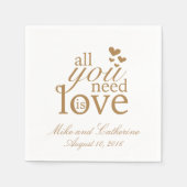 Serviette En Papier Napkins mariage (Devant)