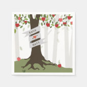 Serviette En Papier Napkins Mariage Apple Orchard (Devant)