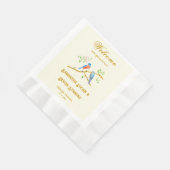 Serviette En Papier Napkins Mariage Bluebirds (Coin)