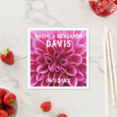 Serviette En Papier Napkins Mariage Dahlia (En situation)