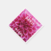 Serviette En Papier Napkins Mariage Dahlia (Coin)