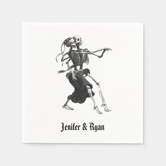 Serviette En Papier Napkins mariage d'Halloween (Devant)