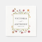 Serviette En Papier Napkins Mariage fleur sauvage (Devant)
