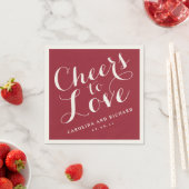 Serviette En Papier Napkins mariage | Marsala encourage à l'amour (En situation)