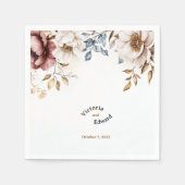 Serviette En Papier Napkins Mariage Victorian Peony Luxe (Devant)