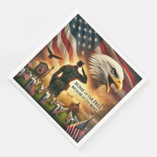 Serviette En Papier Napkins Memorial Day (Coin)