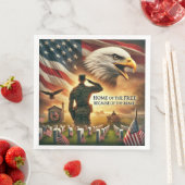 Serviette En Papier Napkins Memorial Day (En situation)