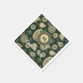 Serviette En Papier Napkins Motif Cypress Paisley (Coin)